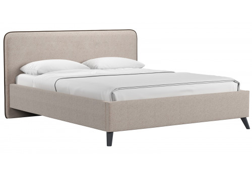 Кровать двуспальная Миа 160 Жаккард Купер 03 бежевый