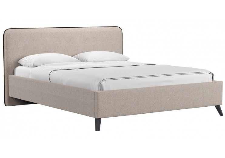 Кровать двуспальная Миа 160 Жаккард Купер 03 бежевый