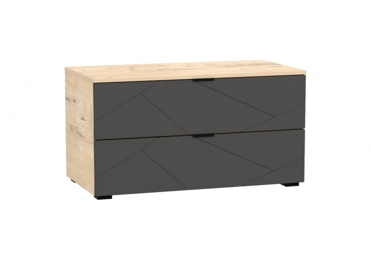 SPLIT Т6  900*450*448 Фасад МДФ софт Антрацит / Дуб Ирландский  