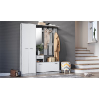                     Прихожая Интер Ателье светлый/Белый (SM)