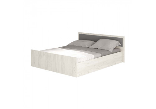 Кровать 1,6 м Фиеста LIGHT дуб крафт белый