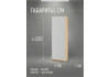 Шкаф Сева 2-х дверный 60х220х40 см узкий компактный 